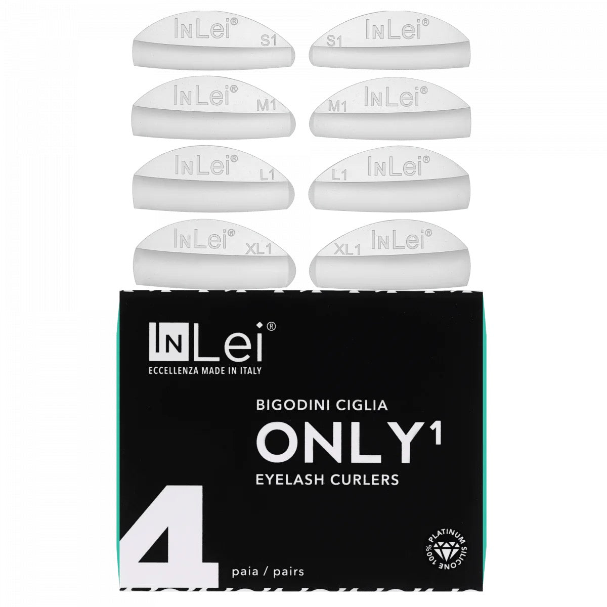 Inlei - only 1模具, Flat shape, 4 size
